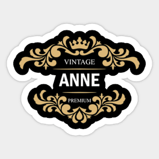 Anne Name Sticker